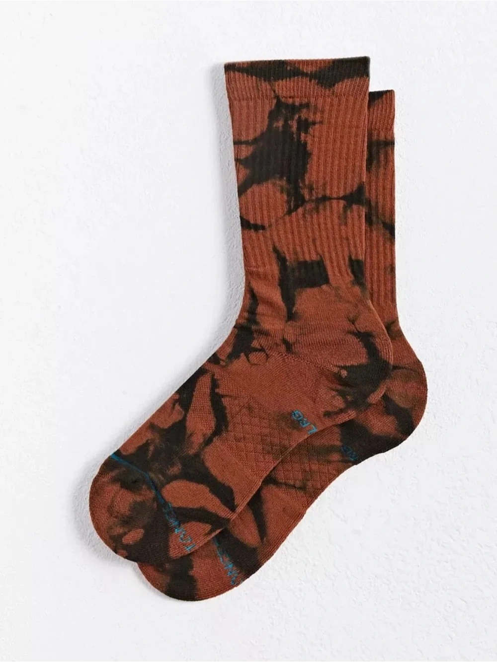 Stance Men’s Dyed Brown & Black Cotton Blend Crew Sock Size Large